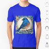 Bluebird Colour 03 T Shirt Big Size 100 Cotton Bluebird Bluebird Art Bluebird Watercolour Bluebird Design Bluebird Feathers