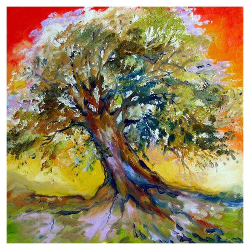 Full Round Drill Diamond Embroidery Sale Tree Mosaic Art Picture 5D DIY Diamond Painting Landscape Kit Home Decoration Gift
