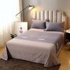 Vintage Geometric Pattern Bed Sheet Set 100% Cotton Luxury Classic Bedspread with 2 Pillowcases Queen King Size Bedding Set