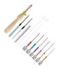Punch Needle Set Punch Needle Tool with Seam Ripper Needle Threader for Beginner DIY Embroidery Floss Cross Stitching