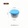Portable Stainless Steel Sauce Cup with Leak-Proof Silicone Lid - Ideal for Outdoor Salads