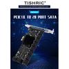 PCIE SATA Erweiterungskarte PCI-E 1X auf 2-20 Ports SATA3.0 Adapter PCI E SATAIII Controller PCI Express Multiplikator mit SATA-Kabeln