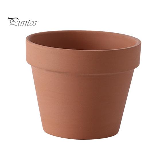 Durable Garden Planter Terracotta Flowerpot, Clay Plant Pot with Drainage Hole, Porous Succulents for Indoor Outdoor Plants Cacti Herbs Thick