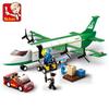 Non-Toxic Creative City Airbus Cargo Aircraft Plane Building Blocks Air Ambulance Airplane Model Bricks Educational Diy Toys For Kids Children