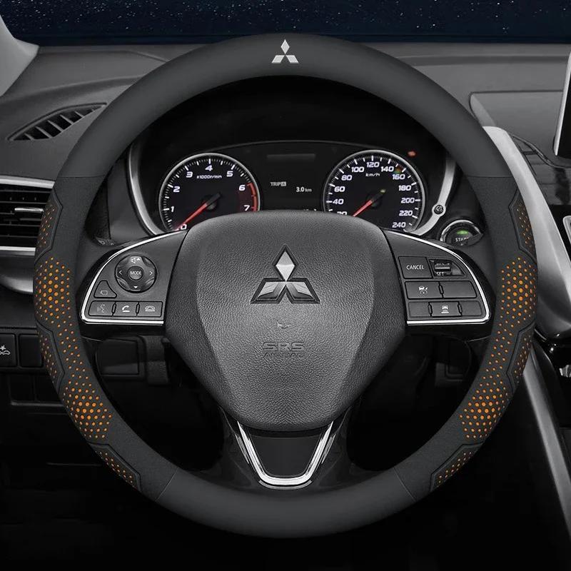 Auto Wildleder Kohlefaser Leder Lenkradabdeckung für Mitsubishi Outlander Pajero Asx Lancer EX Evolution L200 Triton RALLIART