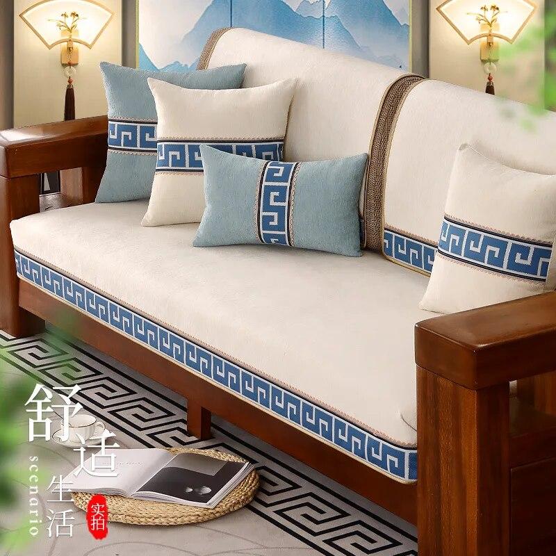 High-grade Chenille Jacquard Sofa Cushion Non-slip Sofa Towel Cushion L-shaped Imperial Concubine Chair Sofa Backrest Cushion