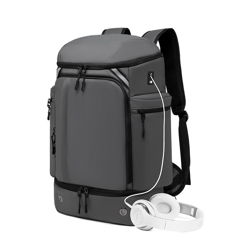 Men’s Large Capacity Sports Travel Backpack: Lightweight, Wet/Dry Separation, Business Trip & School Computer Bag