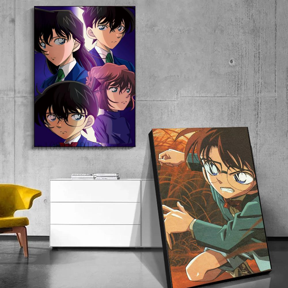 1pc Detective Conan Japanese Self-adhesive Art Poster Waterproof Paper Sticker Coffee House Bar Room Wall Decor