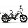 Elektryczny rower cargo - JOBOBIKE - Transer - 250 W - Bateria 15 Ah - Prędkość 25 km/h - Szary