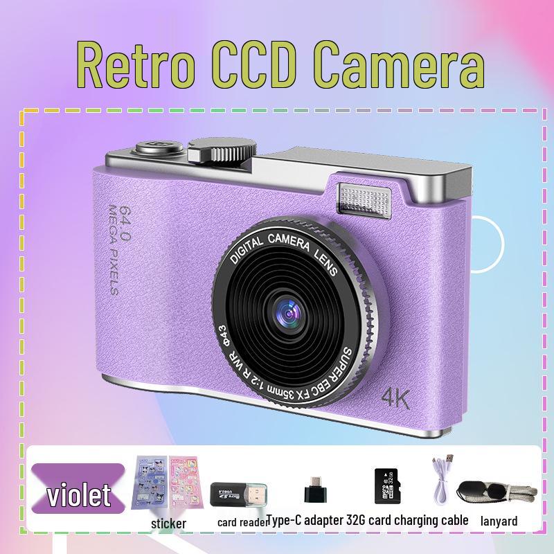 Retro HD Mini Digital Camera for Students and Travel