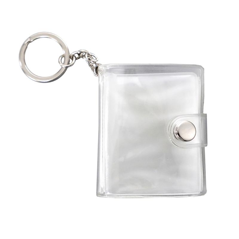 8 Pages Mini Photo Album Keychain Instant Picture Album Pendant Photo Storage Interstitial Pocket Keyring Lover Memory