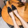 Fashion Rose Flower Flat Sandals Women Black White Mixed Color Slingback Summer Shoes Woman Square Toe Floral Sandalias Mujer Big Size42