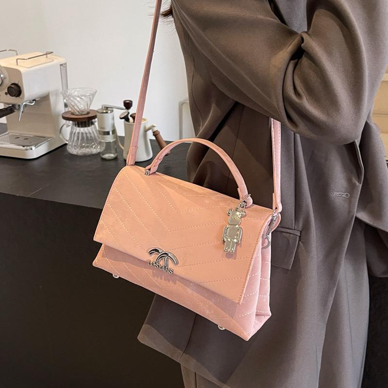 Wucifang Bags Women's Blue Bag New Casual Versatile Commuter Handbag Shoulder Messenger Bag