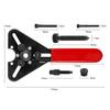 8PCS Car Air Compressor Clutch Remover Installer Dual-use Wrench Tool Kit Automotive Air Conditioning Car Conditioner Repairing