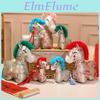 Pony Year Zodiac Plush Toy With Soft Short Pile For Chinese New Year Decoration