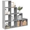 VidaXL Room Divider Shelf 4 Levels Sonoma Gray, Shelf, Bookshelf, Storage Shelf, Bookcase, 857972