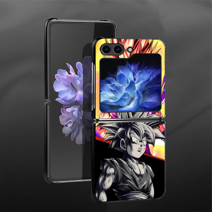 Back Phone Cover Funda Case for Samsung Galaxy Flip6 Z Flip 7 6 5 4 3 Flip7 FE Flip4 Flip3 Flip5 Dragons Balls