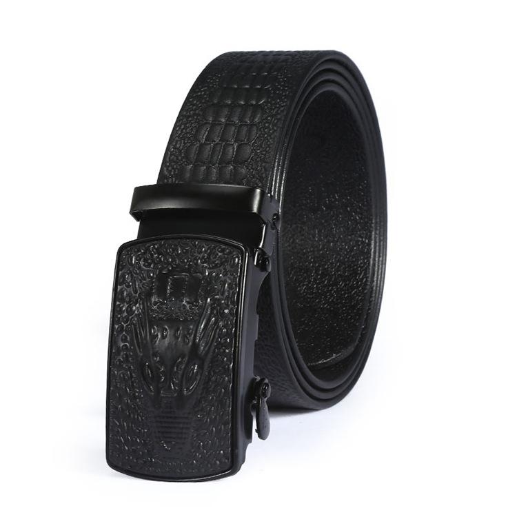 The Same Crocodile Button Head Men'S Belt Stall Supplies Crocodile Pattern Business Belt