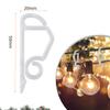 20/50Pcs Outdoor Gutter Hooks Christmas Light Clip Hanging String Cable Wire Rope Holder Weatherproof Holiday Decor Hook
