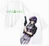 T-shirt dla miłośnika anime Ghost in the Shell Harajuku Bawełniany Nowy Model High Street Retro Moda Oversize Unisex gorący produkt Klasyczny