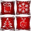 Christmas Pillowcase Combination Multi-patterned Cushion Party Festive Sofa Living Room Pillowcase Pillowcase