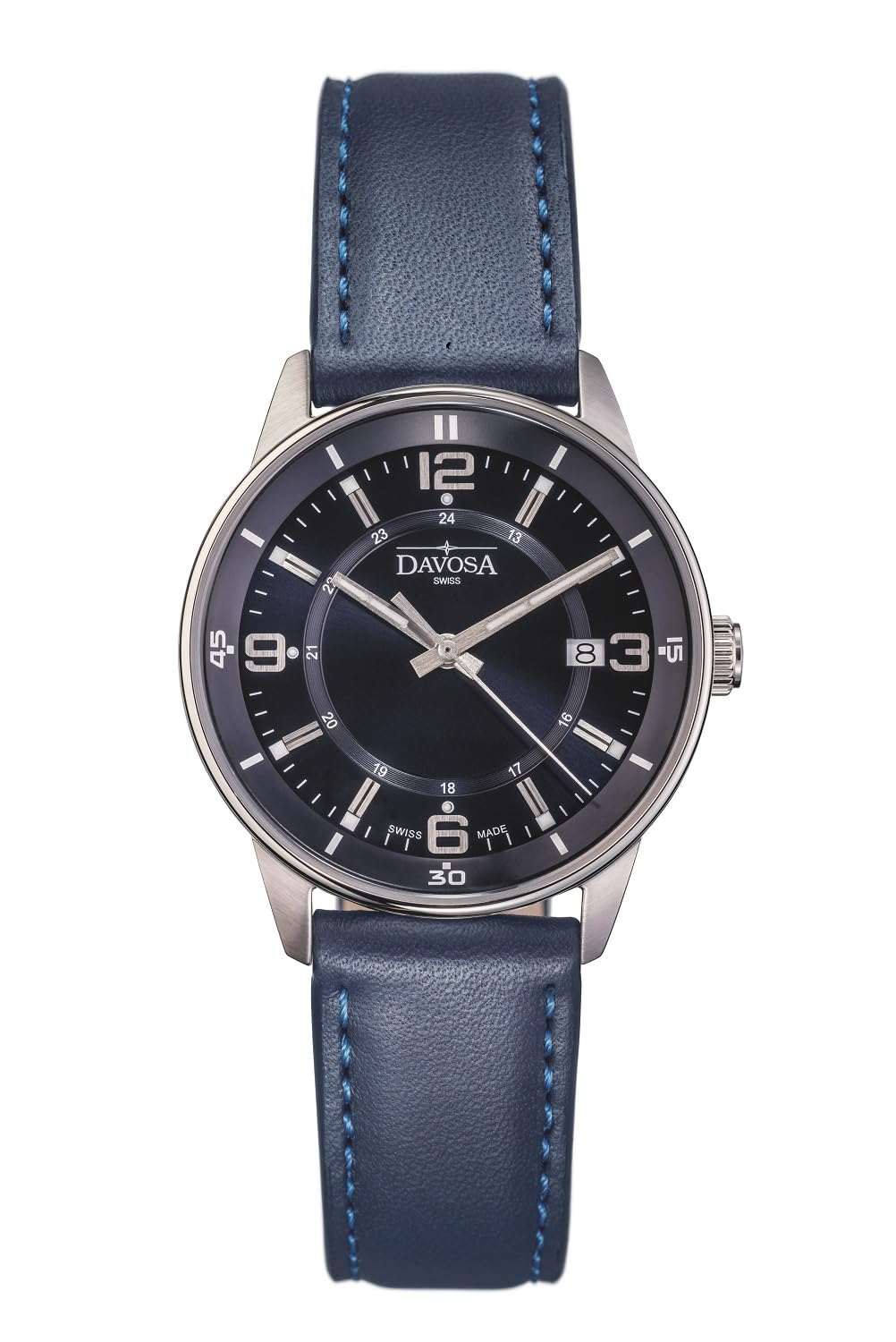 

Date Watch Blue [Davosa] Swiss-made 167.583.45 Men s синій