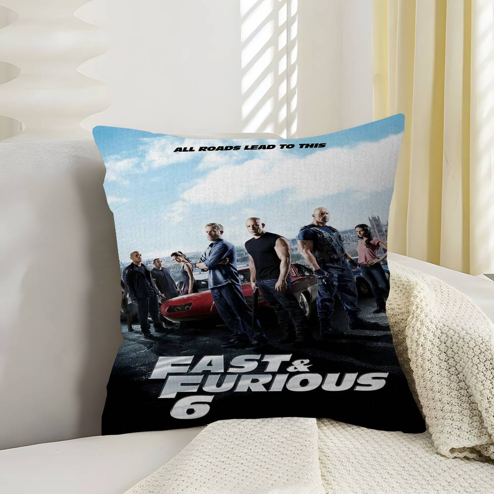 FFast and Furious Classic Movie Cushion Cover Pillowcase Upholstery Sofa Throw Pillow Home Decor Pillowcas