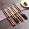 Ručně vyráběné japonské hůlky na sushi z přírodního kaštanového dřeva Set Value Gift Sushi Chinese Food Tie Line