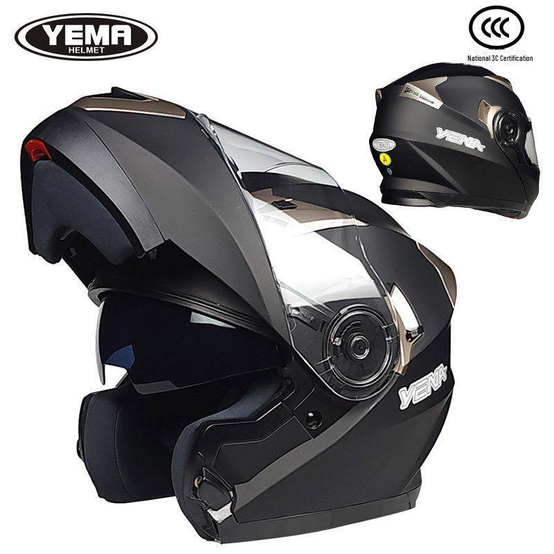 

Сертифицированный 3C шлем Mustang для мотоцикла — всесезонный защитный шлем с откидным верхом для езды по бездорожью XXL (Recommended for 60-61 cm head circumference)