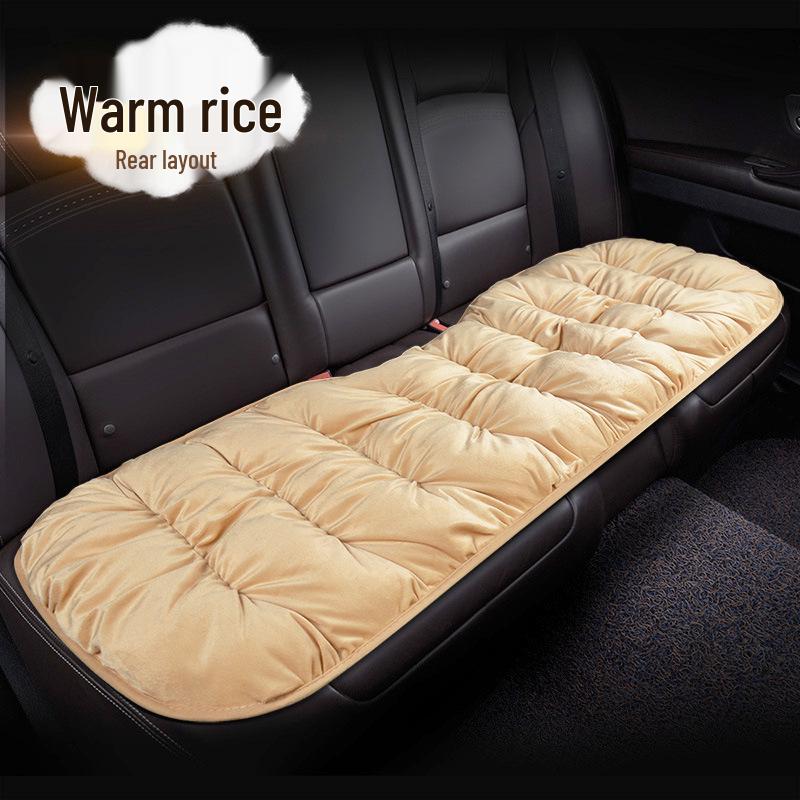 Velvet Car Lumbar Support Cushion Set: Thickened, Warm & Comfortable for Autumn/Winter