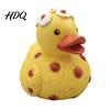 Detailed Design Ornament Glowing Resin Duck Figurine with LED Light Decorative Night