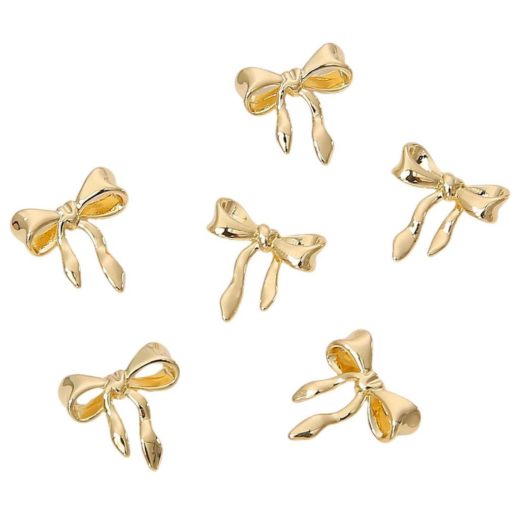 Kupfer glatter dreidimensionaler Schleifenanhänger für DIY-Schmuckherstellung, Bastelzubehör