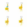 Soft Star Doll Pendant Cartoon Chirping Star Pendant Lovely Plush Star Keychain  Birthday Gift
