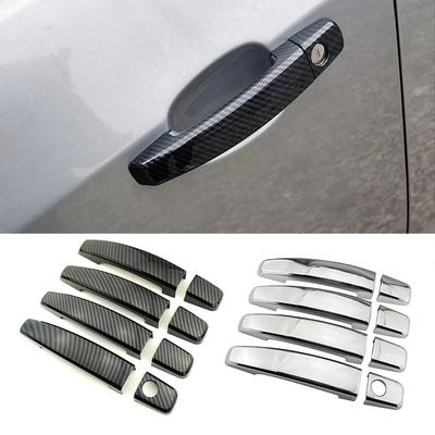 For Opel Astra H J 2004-2015 Carbon Fiber Color Modify Refit Chrome Door Handle Cover Decoration Trim Protection