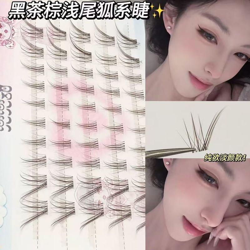 Nreain - Fox Eye Natural Cluster False Eyelashes