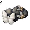 3D Visual Butterfly Flower Diatom Mud Floor Mat For Home Foot Mat, Non Mat Slip Water Door Toil X3Q4