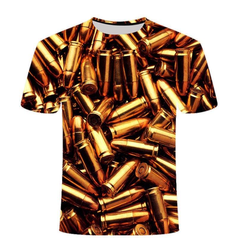 Mens Loose Fit Short Sleeve T-Shirt With 3D Game Print - Breathable Cotton Blend Casual Tee Teens Adults