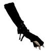 Cool Black Sun-protective Sleeve Half-fingered Anime Gloves  Cosplay Clothing Accessories