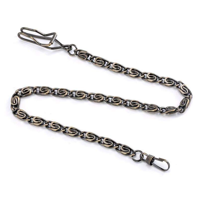 

Bronze/Black/Silver/Gold Pocket Watch Fold Twist Chains for Men Women Watch Accessories Pocket Watch Chains бронзовый