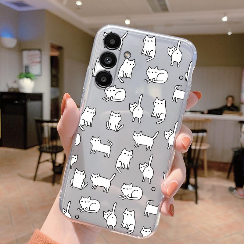 For Samsung A15 5G Case 6.5 Inch Face Cover Soft Silicone Clear TPU Phone Case For Samsung Galaxy A56 A16 A26 A36 Fundas Bumper