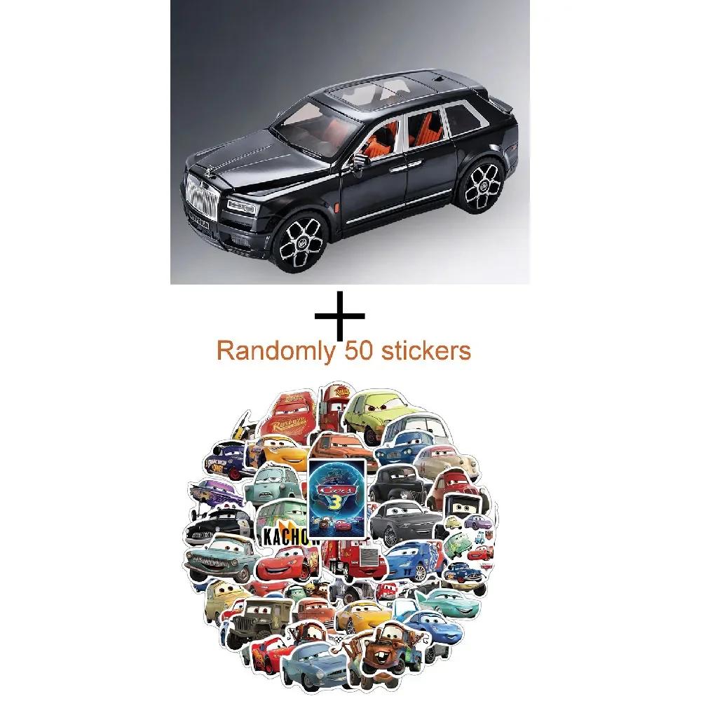 Grande taille 1:20 Rouleaux Alliage Rolls Royce Cullinan Luxy SUV Modèle de Voiture Métal Moulé sous Pression Jouet Modèle de Voiture Simulation Son Lumière Cadeaux pour Enfants