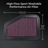 For Holden Commodore Calais VE VF VZ Statesman Caprice WM WN One Tonner VY 3.0 3.6 6.0 6.2 High Flow Sport Air Filter 33-2919