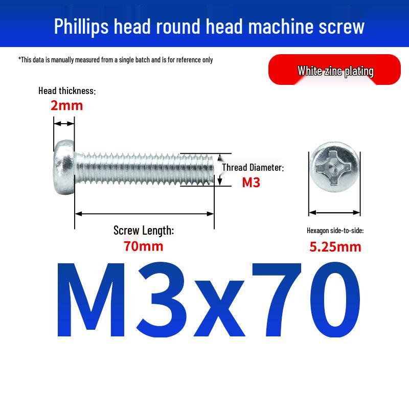 GB823 Phillips Round Head Machine Screw for Switch Socket Panel Junction Box