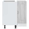 Kitchen Corner Base Cabinet Kalmar Grey Sonoma Particleboard