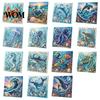 Ontspannend Weekend Creatief Project Oceaan Nep Parels Schilderset, Zeeleven 3D Kunst DIY Handgemaakte Muurbenodigdheden Zeeschildpad Vis Afbeelding Knutsel