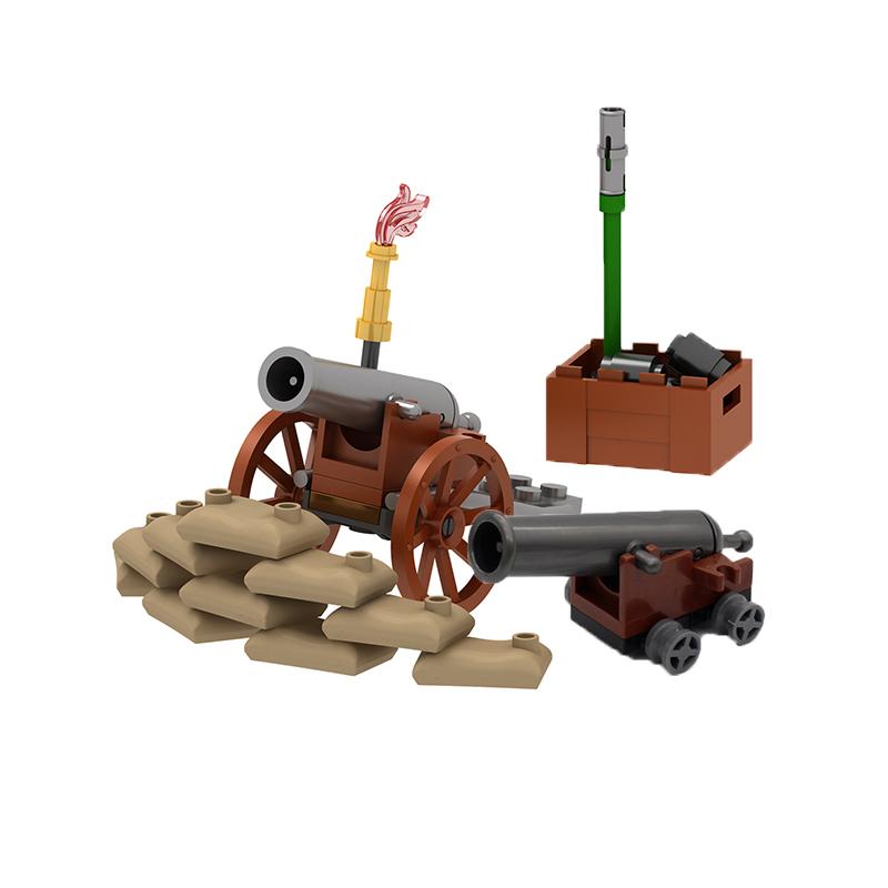 MOC Stavební kostky Vojenské figurky Příslušenství Napoleon Středověké dělo Mini kostka Pirátská loď Koupit Zboží Kluk Holka Hračka Dárky