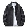 Veste d'affaires pour homme à revers contrastant en sergé de coton pour homme
