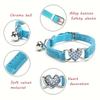 Nep Diamant Afscheurbare Kattenhalsband - Gepersonaliseerde Veiligheidshalsband met Hart. Verstelbaar, duurzaam. Geen verzendkosten!