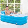 Neu Blau Große Größe Aufblasbare Badewanne SPA PVC Faltbar Tragbar Für Erwachsene Mit Luftpumpe Haushalt Aufblasbare Wanne