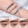 2 Color Brow Cream with 2 Brush Uniform Coloring Waterproof Eyebrow Shaping Cream for Performance